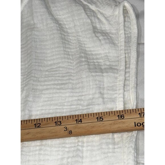 Monrow Womens Sleeveless  white color V-Neck Top - Eco-Friendly Organic Cotton B - Picture 10 of 11